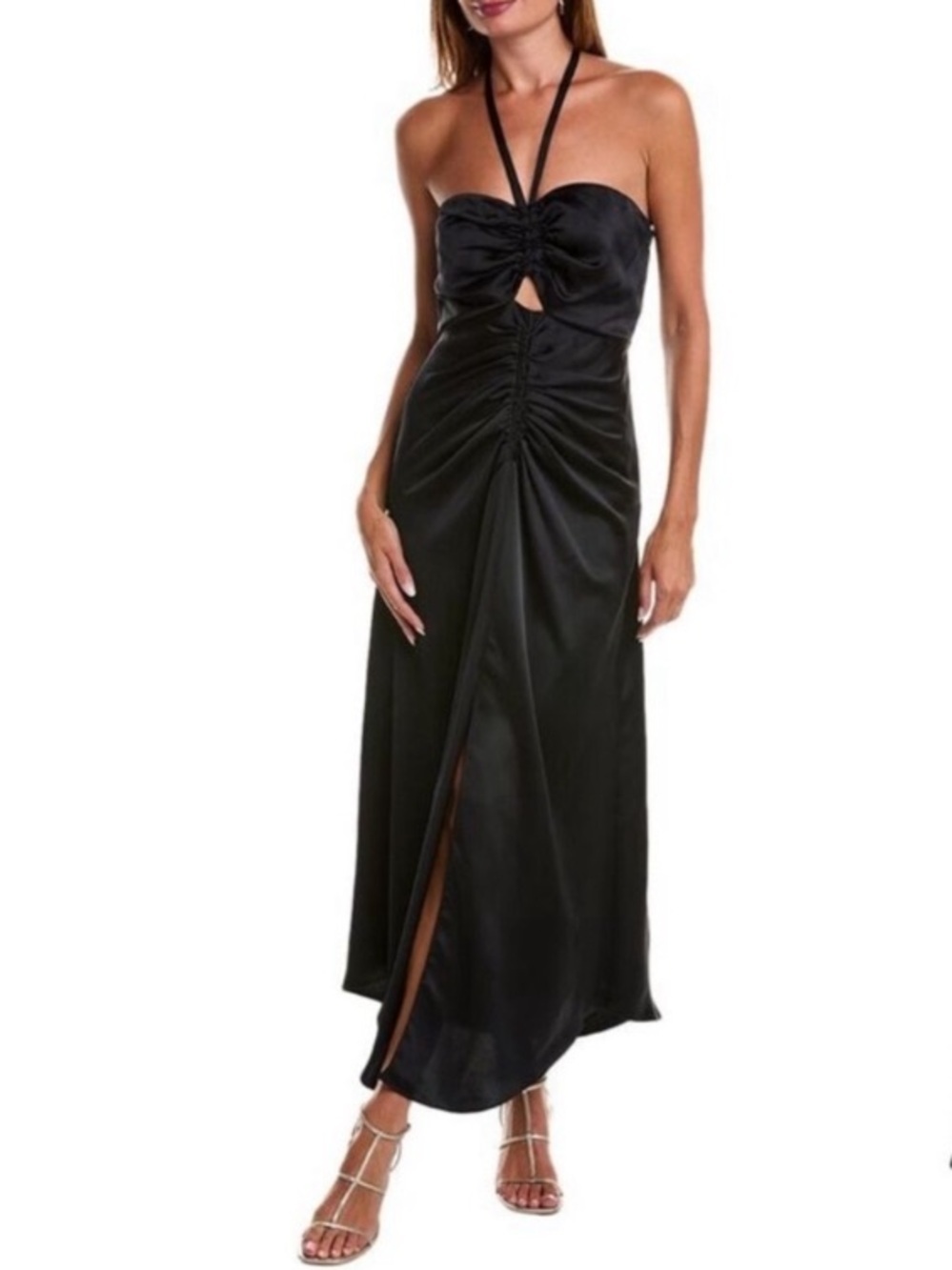 Ramy Brook Paloma Cut Out Halterneck Dress